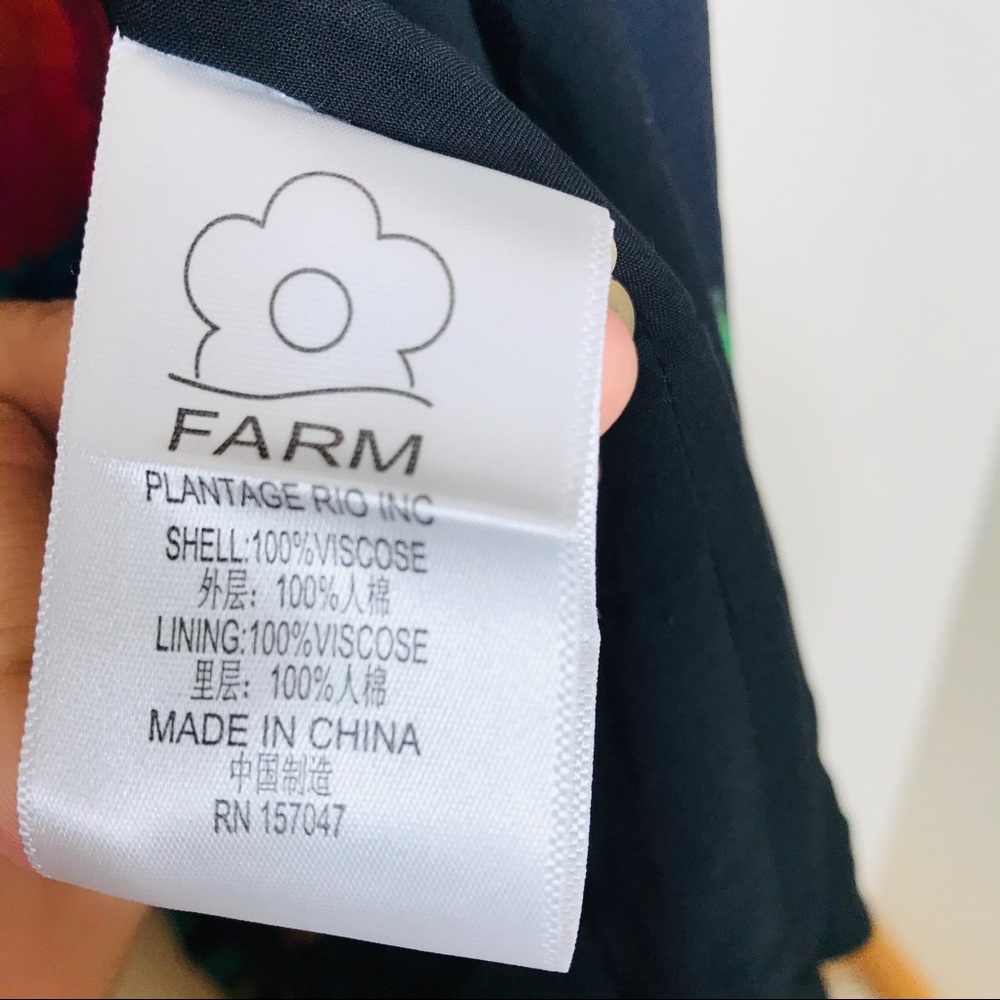 FARM Rio Anthropologie Cashew Print Wrap Dress - Picture 11 of 16